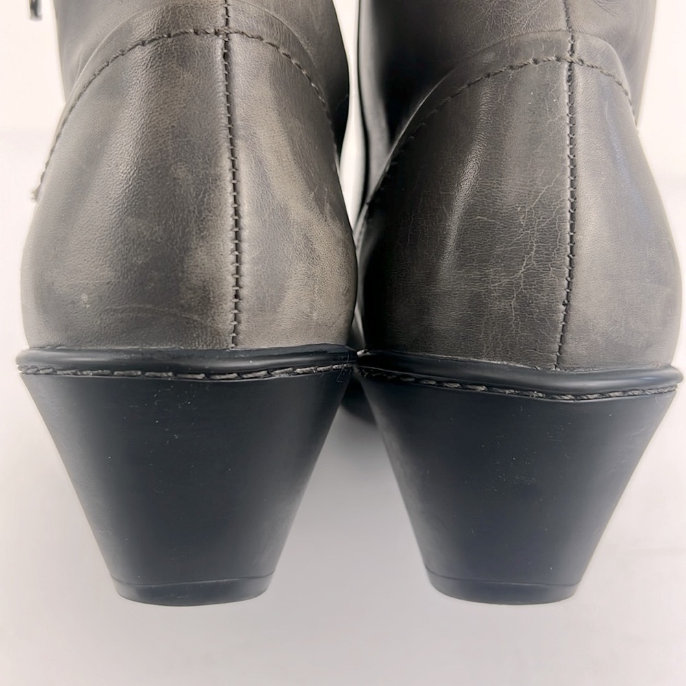 Dansko Billie Grey Ankle Boots Soft Leather Burnished Nappa Grey Womens SZ 8.5 9 - Picture 12 of 14